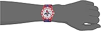 Vista 2 de Marvel Spider-Man Kids' Plastic Time Teacher Analog Quartz Nylon Strap Watch