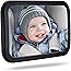 Rétroviseur de voiture pour bébé - Rétroviseur pour siège auto avec large vue - Incassable - Entièrement assemblé - Testé et