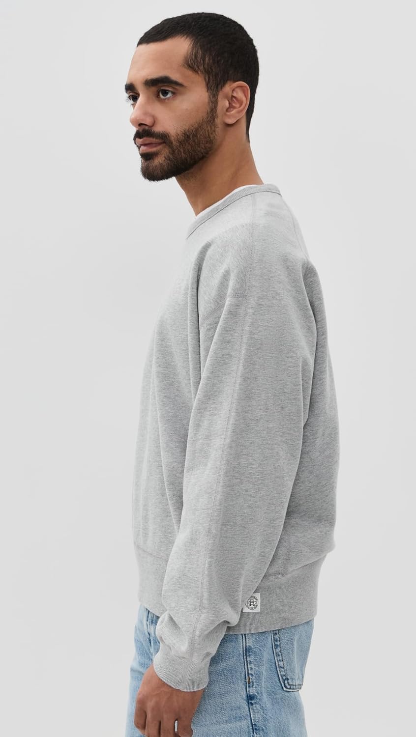 REIGNING CHAMP Men's Midweight Terry Relaxed Crewneck - Image 4