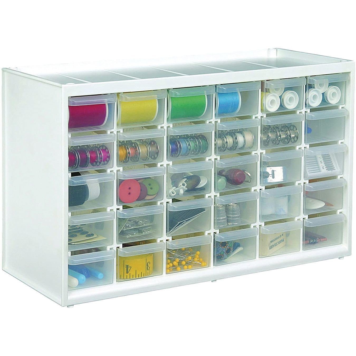Art Bin 6830PC Store-in-Drawer Cabinet 14x 6-inch, Translucent