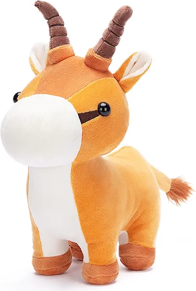 IKASA Antelope Stuffed Animals Plush Toys,11.5" Cute Plushie Soft Fluffy Cuddly Toy, Gifts for Family Kids Girls Boys