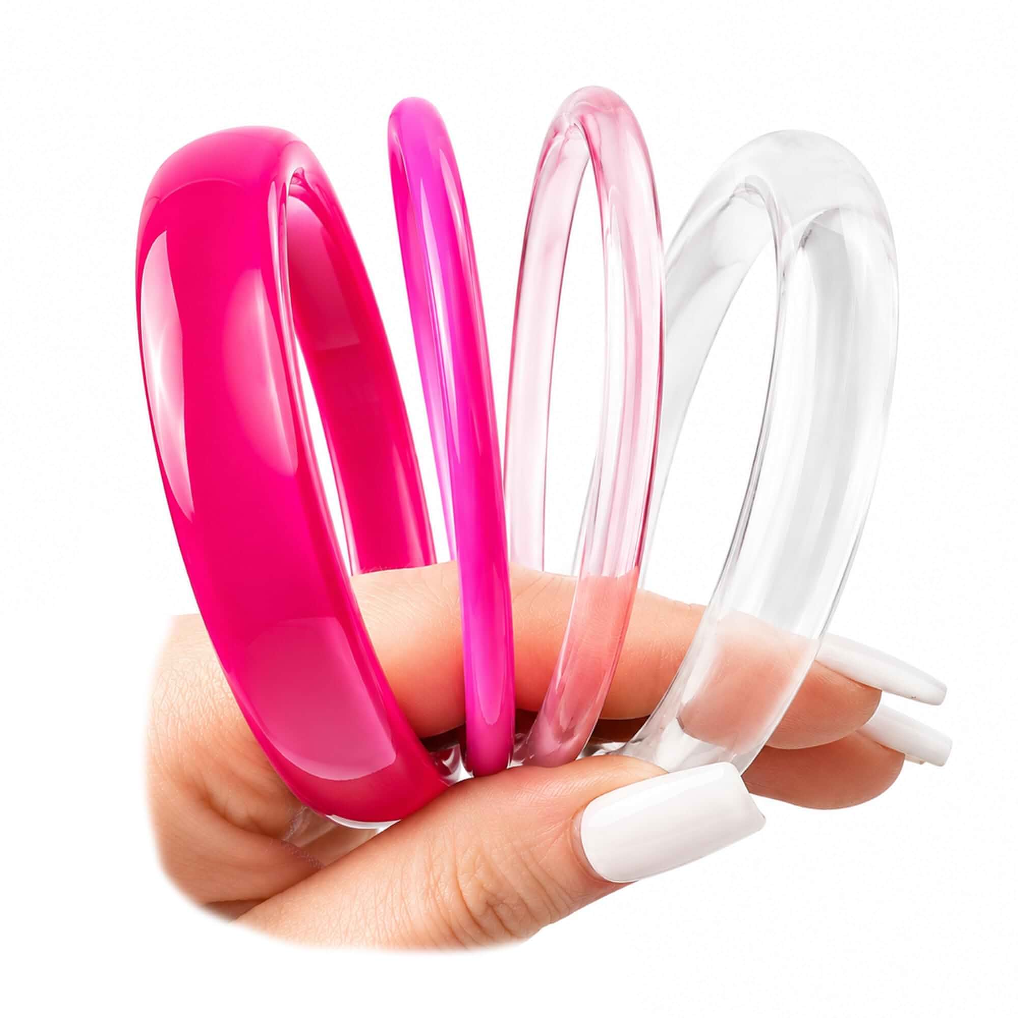 4pcs Acrylic Bangle Bracelets for Women Colorful Chunky Resin Bracelets Set Boho Stacks Resin Bangle Bracelet Set Y2K Statement Cosplay Costume Jewelry