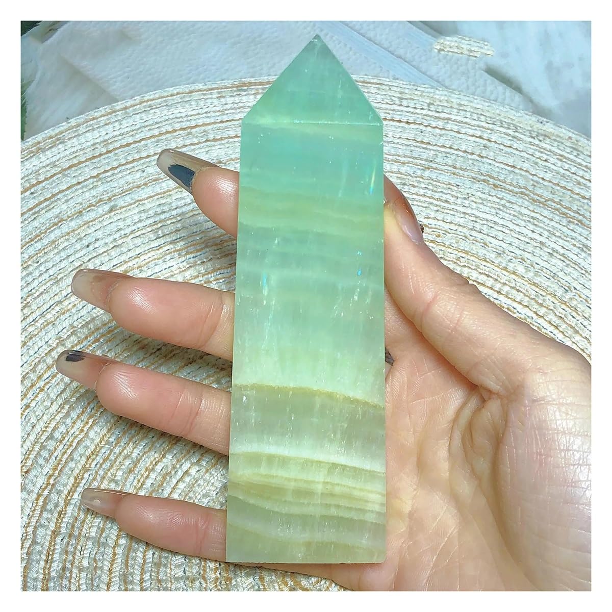 Piedras de cristal natural LQYXGS para decoración del hogar de 224g y 121mm