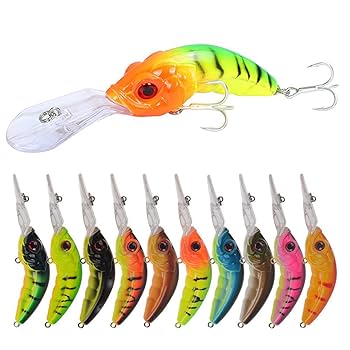 Amazon | 1個10Cm / 12.8Gシンキングミノーフィッシングルアー3D