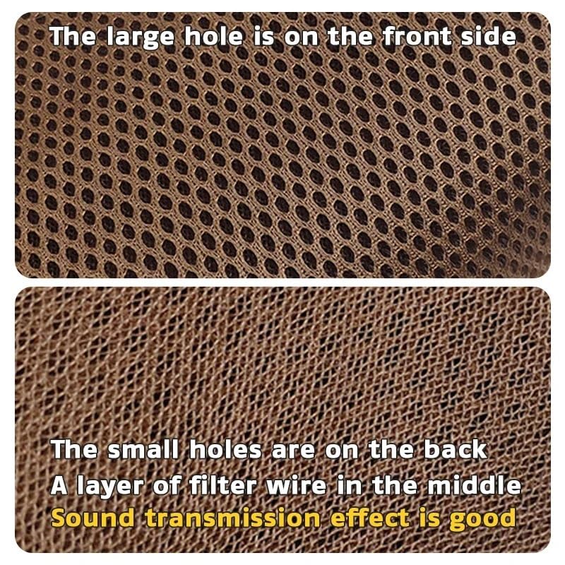 1,4 M X 0,5 M, Copertura In Tessuto Griglia Per Amplificatore Per Chitarra Stereo Tessuto Antipolvere Panno Protettivo Altoparlante Griglia A Rete Nera (Marrone