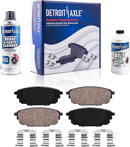 Miniatura 47 de Detroit Axle - Pastillas de freno traseras para Chevrolet Captiva Sport Equinox GMC Terrain Pontiac Torrent Saturn Vue XL-7, Pastillas de freno de