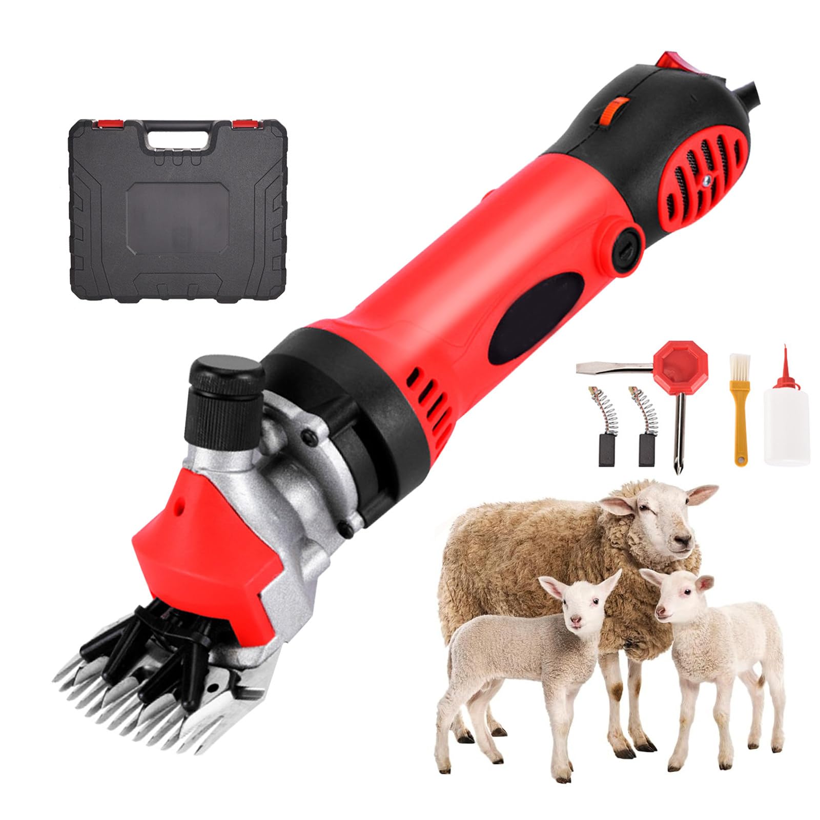 Tosatrici per Pecore, Tosatura Elettrica per Pecore, Tosatura Elettrica Ultraleggera per Pecore E Capre da 900 W/Peso Solo: 1,87 kg, Tosatrici per Tosatura Pecore, 2800 Giri/Min