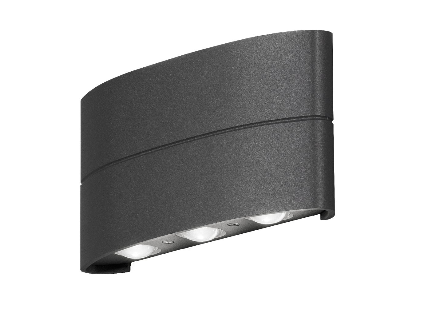 Konstsmide Led Outdoor Wall Lamp, Anthracite, 6-Bulb