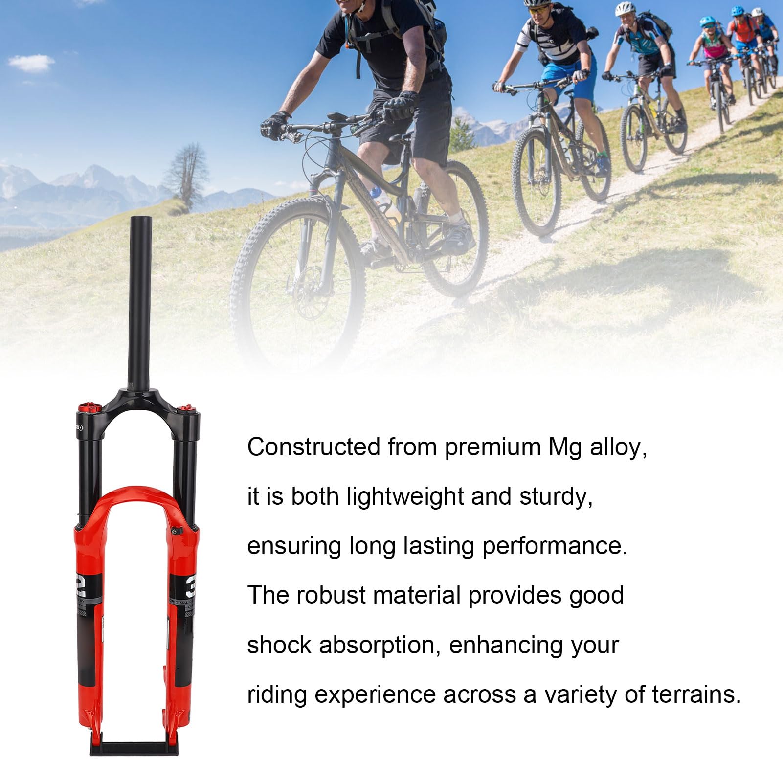 Amazon | 自転車サスペンションフォーク マグネシウム合金製 ロック