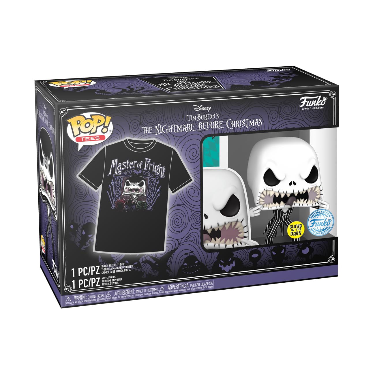 Funko Pop! & Tee: Disney, Jack Skellington, Extra Large, (XL), Disney: the Nightmare Before Christmas, T-Shirt - Image 2