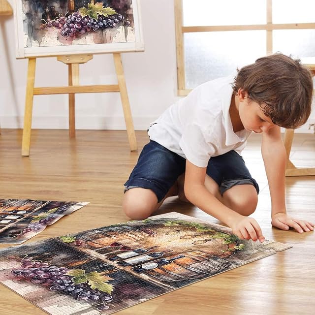 Foto 4 de 6 de Puzzles de 1000 Piezas para Adolescentes Esencia de Viñedo Juguetes de Entretenimiento Familiar Trato como…