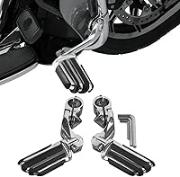 Vista 15 de XFMT - Estribos de color negro mate para motocicleta, 1.25 pulgadas, incluye kit de montaje