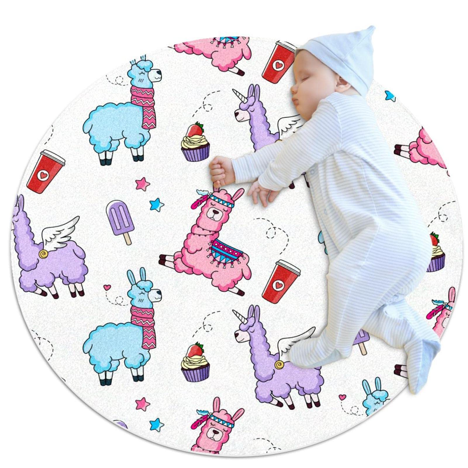 Tapis Alpaga coloré 70x70cm tapis de décoration d'intérieur