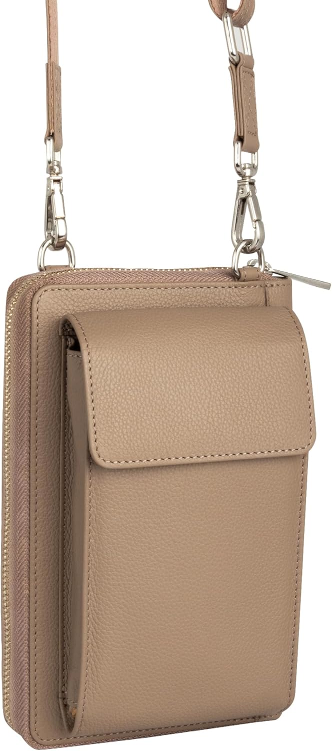 BULL GUARD Crossbody Leather Wallet Phone Purse, Anti Theft and RFID Blocking, Small Elegant Design for Travel - Image 7