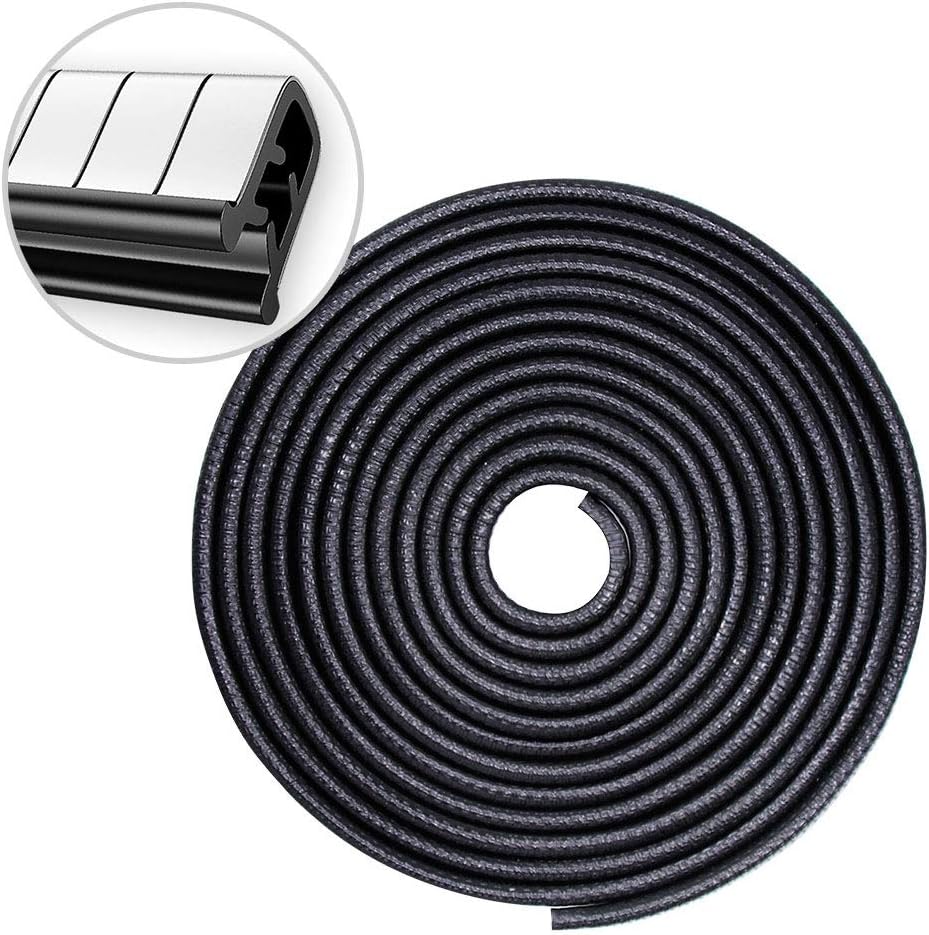 ケイ ララ 車 ドアモール 黒 ブラック プロテクター 5m 通常便なら送料無料 U字型 Y4 自動車ドアトリム