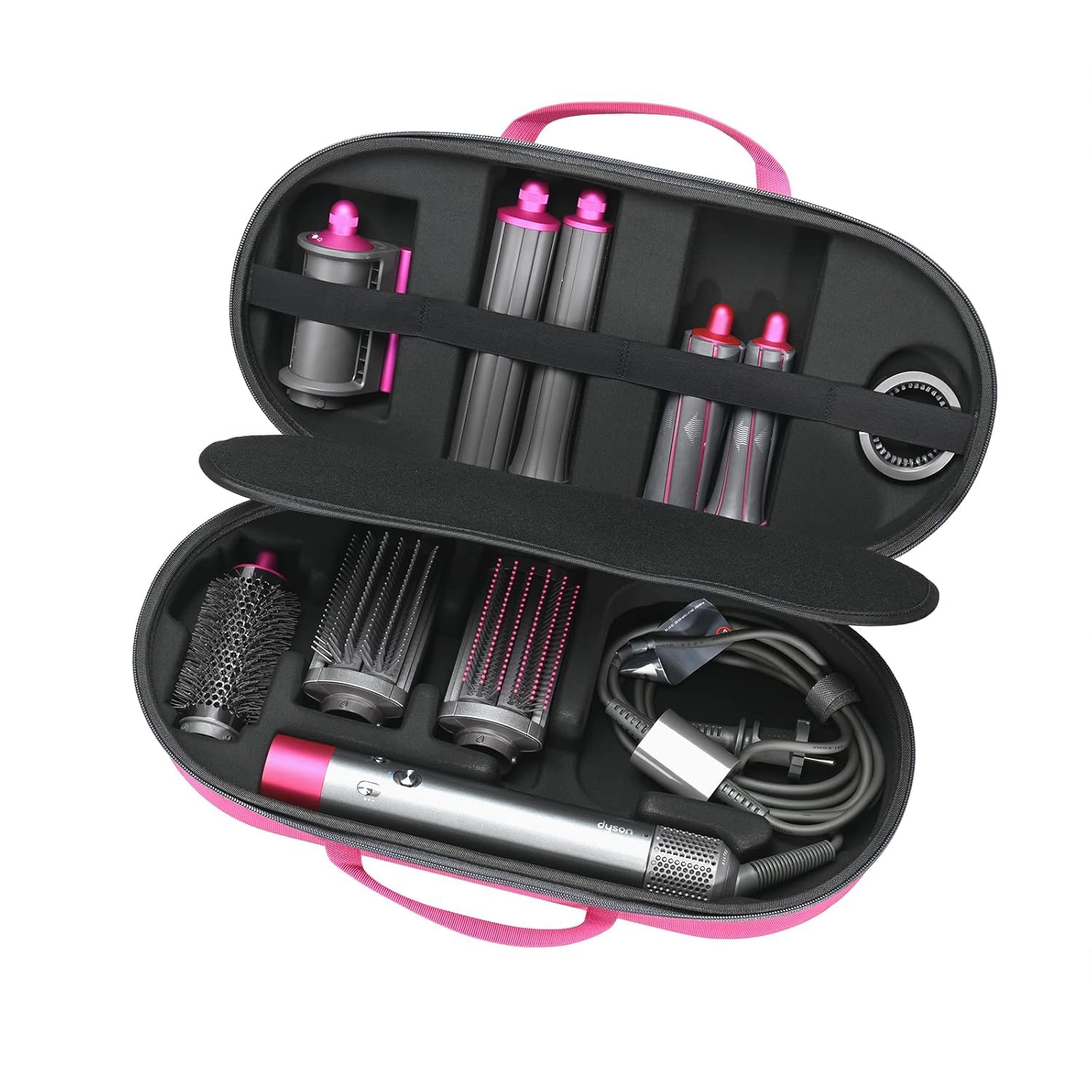 RLSOCO Custodia per Dyson Airwrap Complete Styler-compatibile con 4pcs airwrap coni corto e 2pcs airwrap coni lunghi(Solo custodia,Hair Styler non è incluso)
