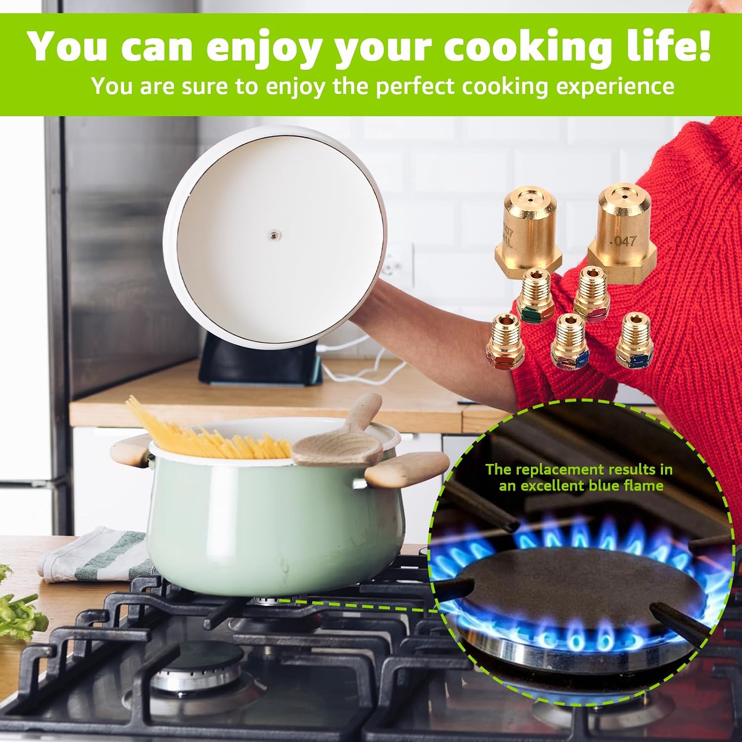 WB28X24757 LP Liquid Propane Gas Conversion Kit Compatible with GE, Hotpoint, RCA & Kenmore Ranges - Replaces WB28X39132 & AP6996738- Easy Install Propane Conversion Kit