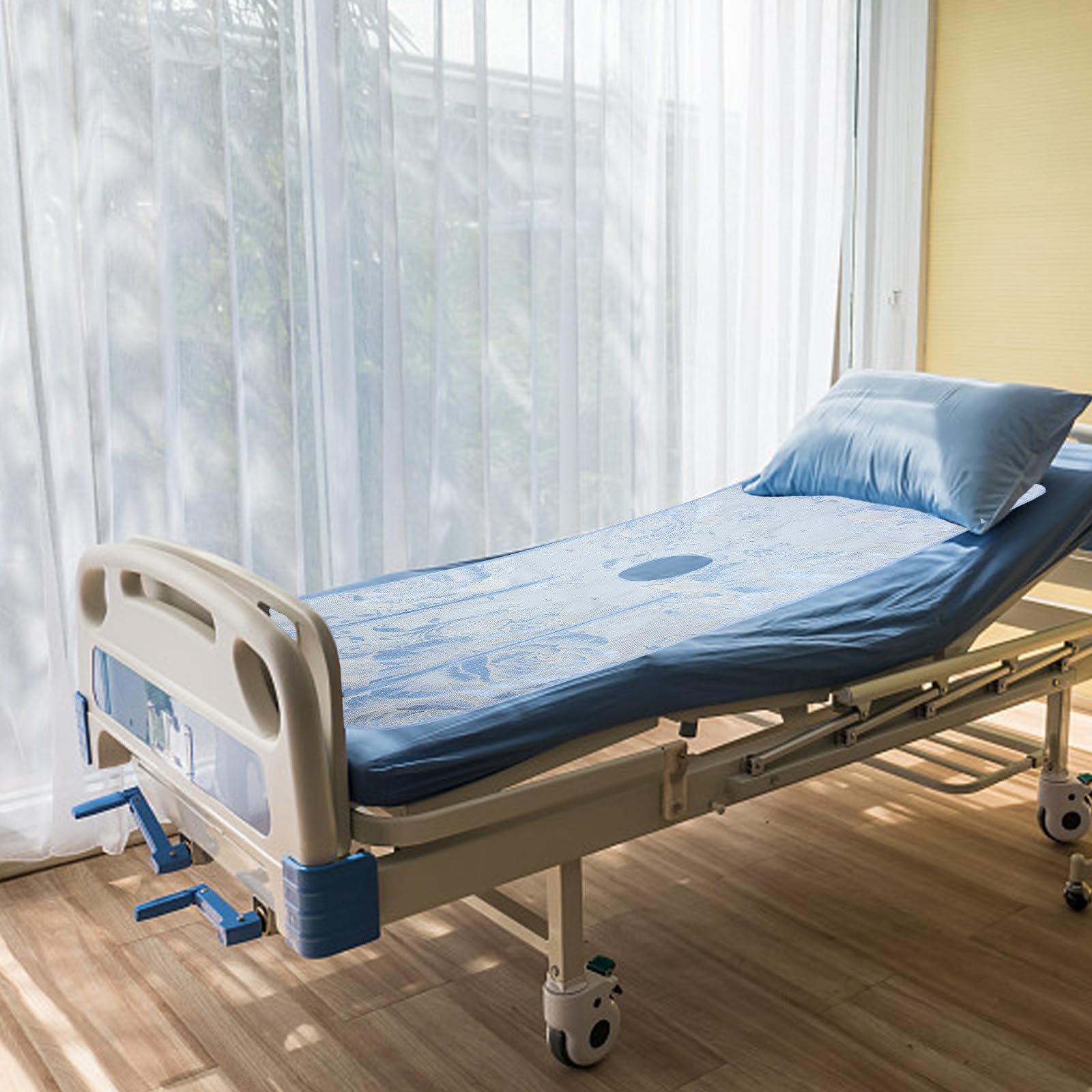 Kühlmatte für Bett aus Atmungsaktiver Seide Komfortable Schlafmatratze für Pflegebetten für Ältere Menschen und Patienten im Sommerurlaub