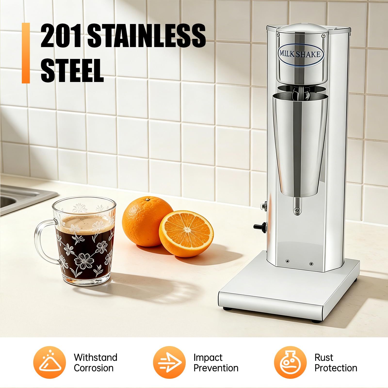 Milkshake Frappe, mélangeur de protéines, shaker, shaker, shake protéiné, électrique, pour cafés et magasins de lait, 18 000 tr/min, 2 vitesses, 650 ml