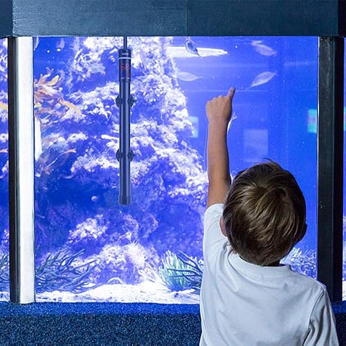 Miniatura 7 de DaToo Calentador sumergible para acuario de aleación de titanio de 300 W, termostato de control de temperatura externo de 300 W, con pantalla LED