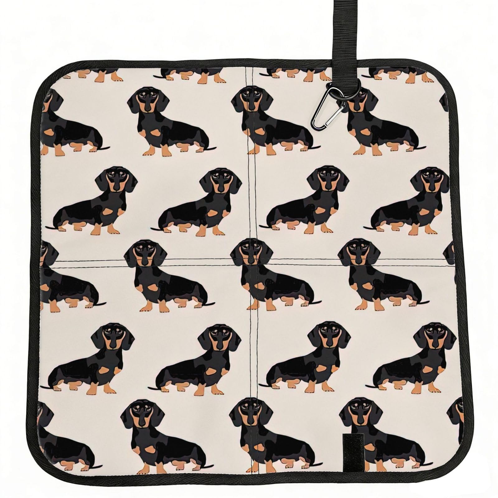 AYYQWE Cute Dog Print Foldable Seat Cushion Portable Chair Pad Office Commuting Picnic Camping Outdoor