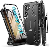 for Samsung Galaxy S23 Case: Heavy Duty Rugged Shockproof Protective Cover with Belt-Clip Holster & Kickstand | Military Grade Protection Rugged Phone Case for Galaxy S23 6.1 inch (Black)