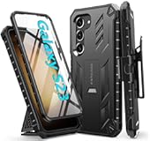 for Samsung Galaxy S23 Case&colon; Heavy Duty Rugged Shockproof Protective Cover with Belt-Clip Holster & Kickstand &vert; Military Grade Protection Rugged Phone Case for Galaxy S23 6&period;1 inch &lpar;Black&rpar;