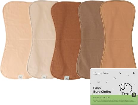 Posh Baby Cotton Burp Cloths, Absorbent, Lightweight, and Gentle Cotton for Mess-Free Moments, Baby Burp Cloths for Boys and Girls An Essential Addition to Every Parents Diaper Bag