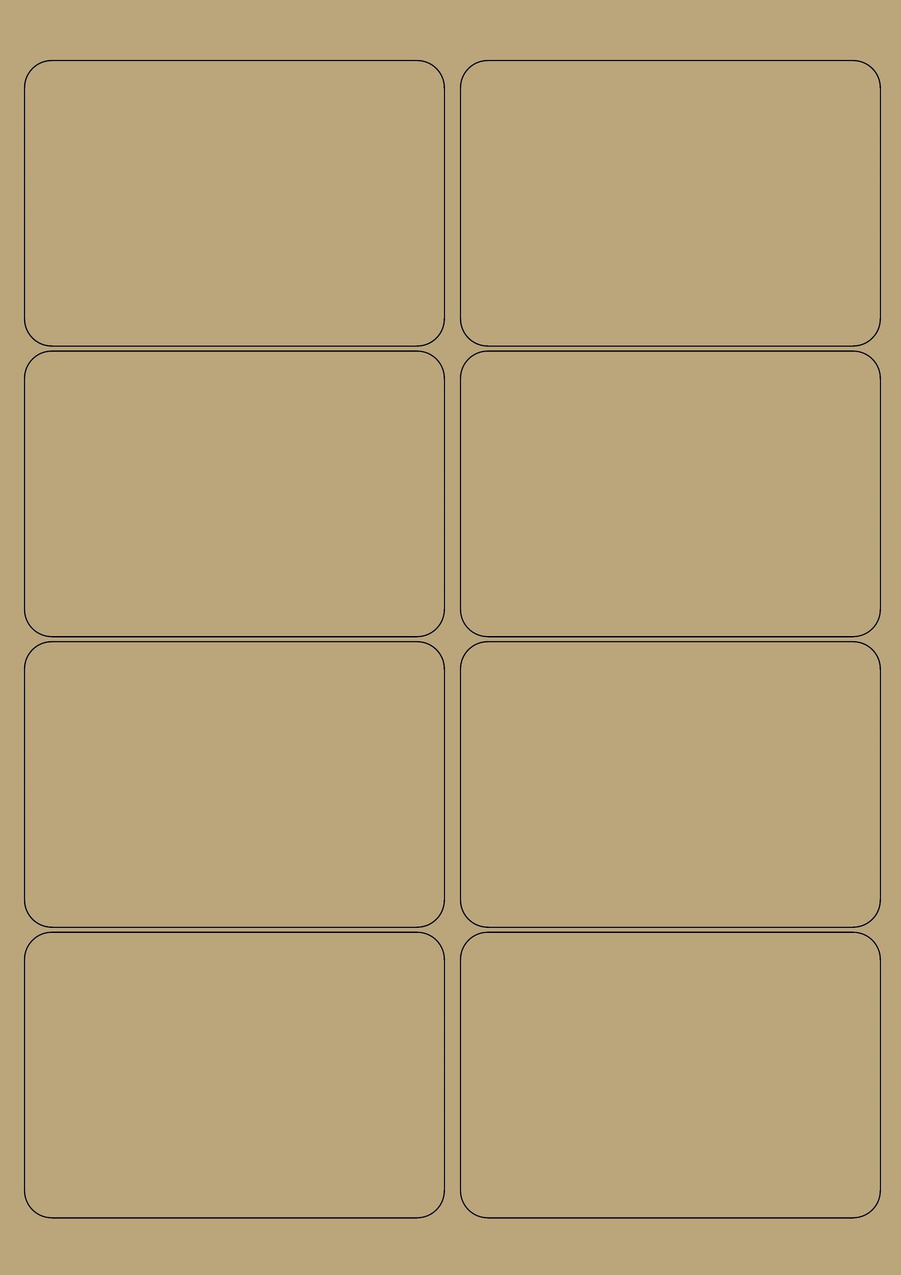 Couga Mall Blank Brown Kraft Paper Stickers Labels, Self-Adhesive & Printable Copy Label Paper for Laser & Inkjet Printer Gift Decoration, 25 Sheets/200 Stickers