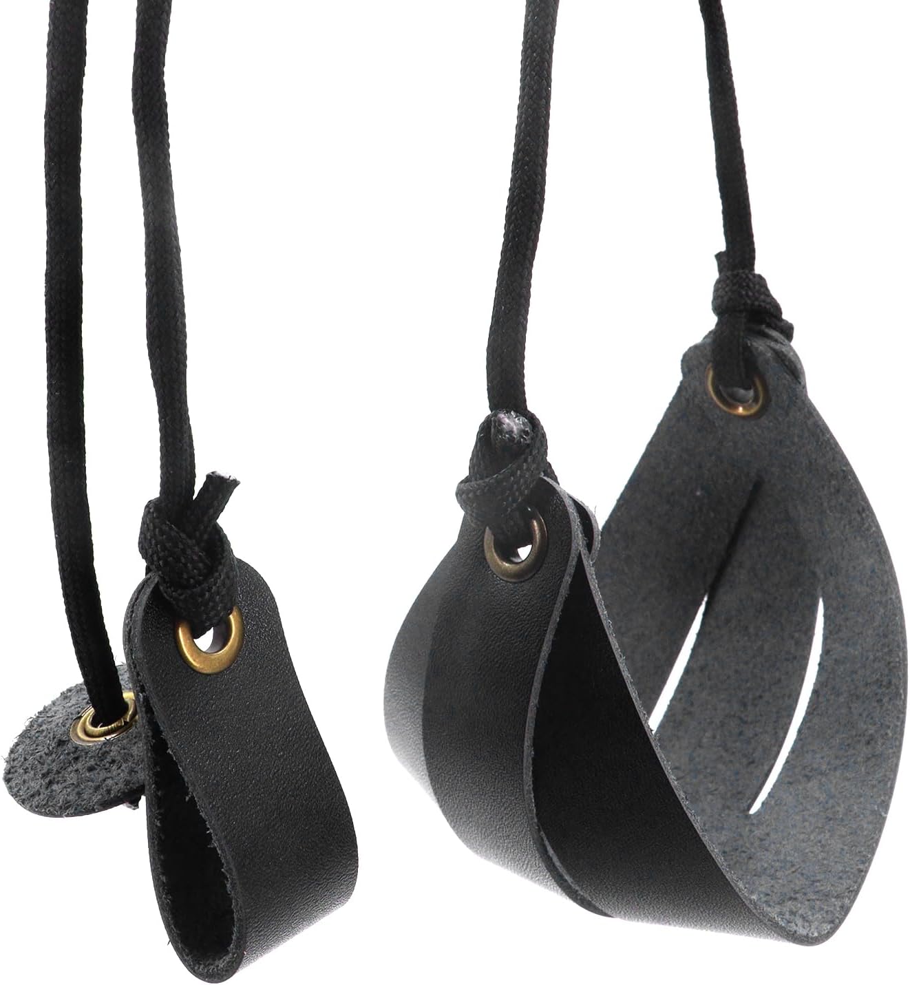 Plus Pocket Old-Fashioned Slingshot Handmade Leather Throwing Slingshot Paracord Shepherds Sling Rock Thrower