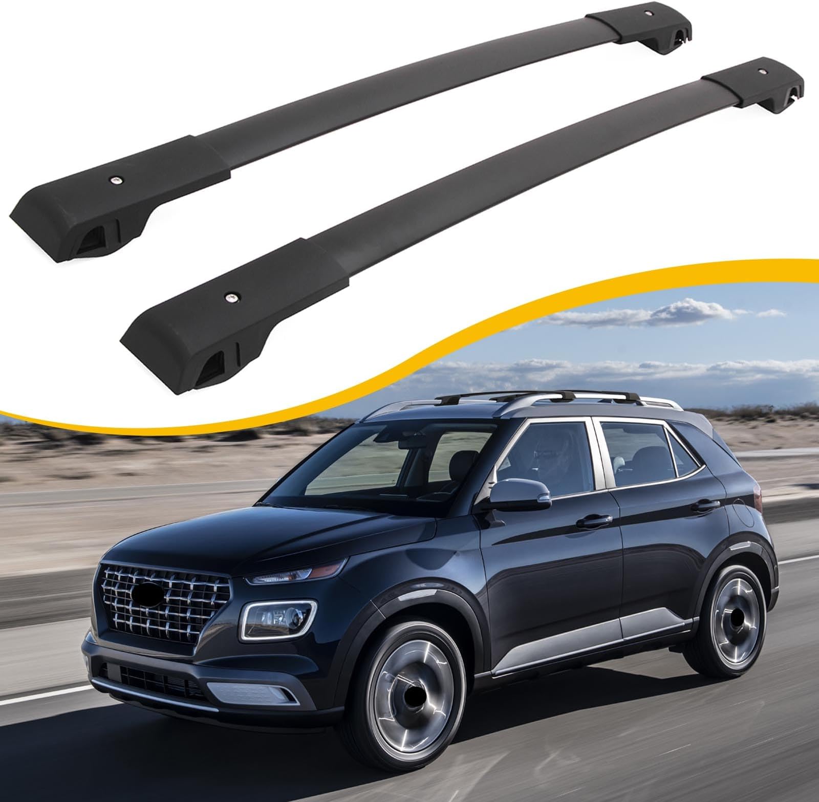 Roof Rack Cross Bars Fit for Hyundai Venue 2020-2025 Cargo Carrier Crossbar Accessories Adjustable Luggage
