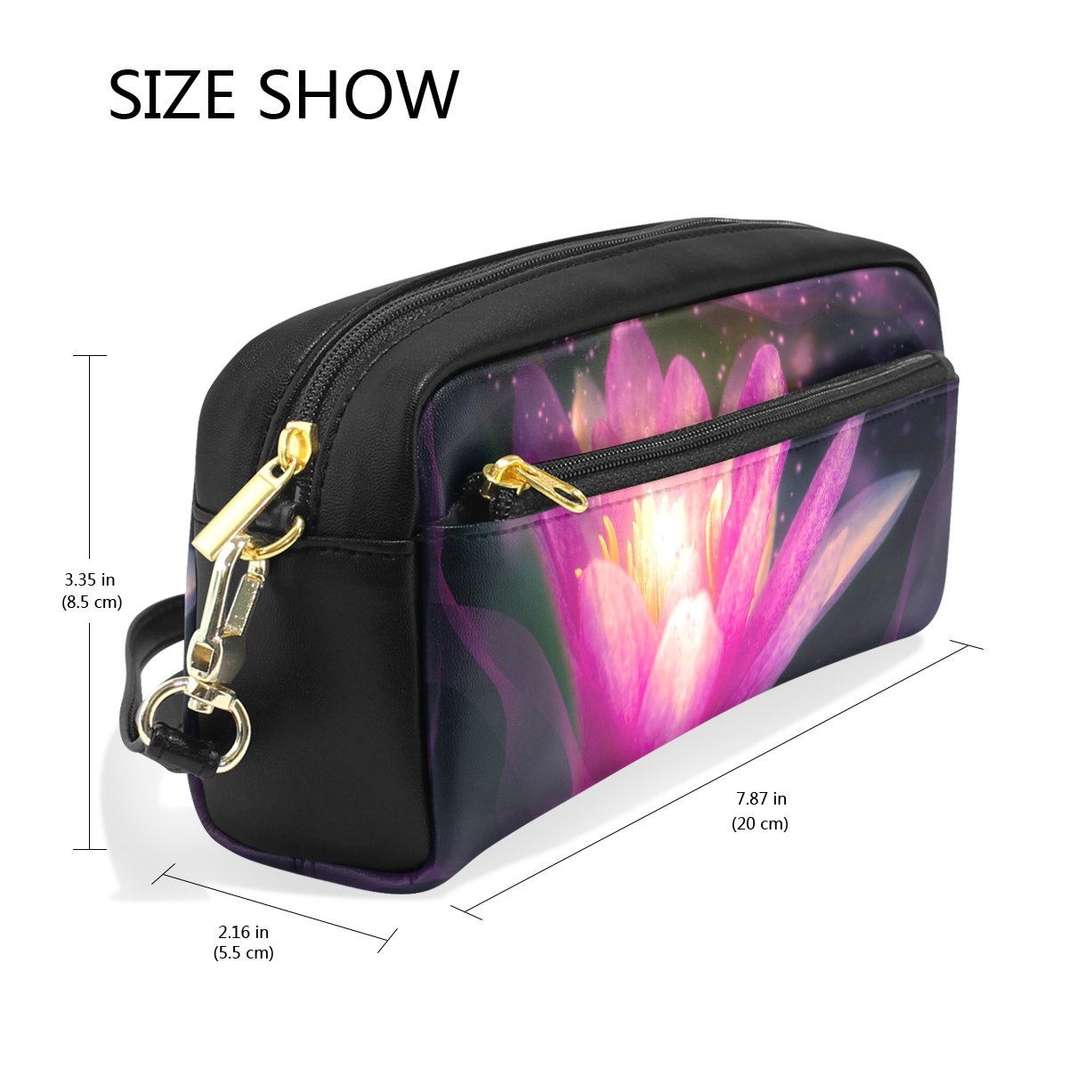 Eslifey Musik-Violine PU-Leder Tasche – Wasserdichtes Federmäppchen Oder Kosmetiktasche, 20x8x7 Cm
