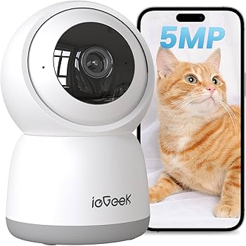 ペットカメラ、iPhone対応、監視カメラ、ieGeek ネットワークカメラ、屋 5Gwifi対応・最新800万画素】ペットカメラ iphone対応 見守り