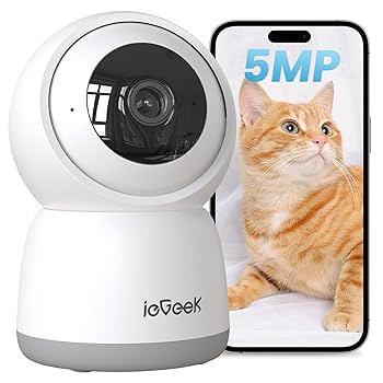 Amazon.co.jp: 【360°自動定期見回り・500万画素】ペットカメラ