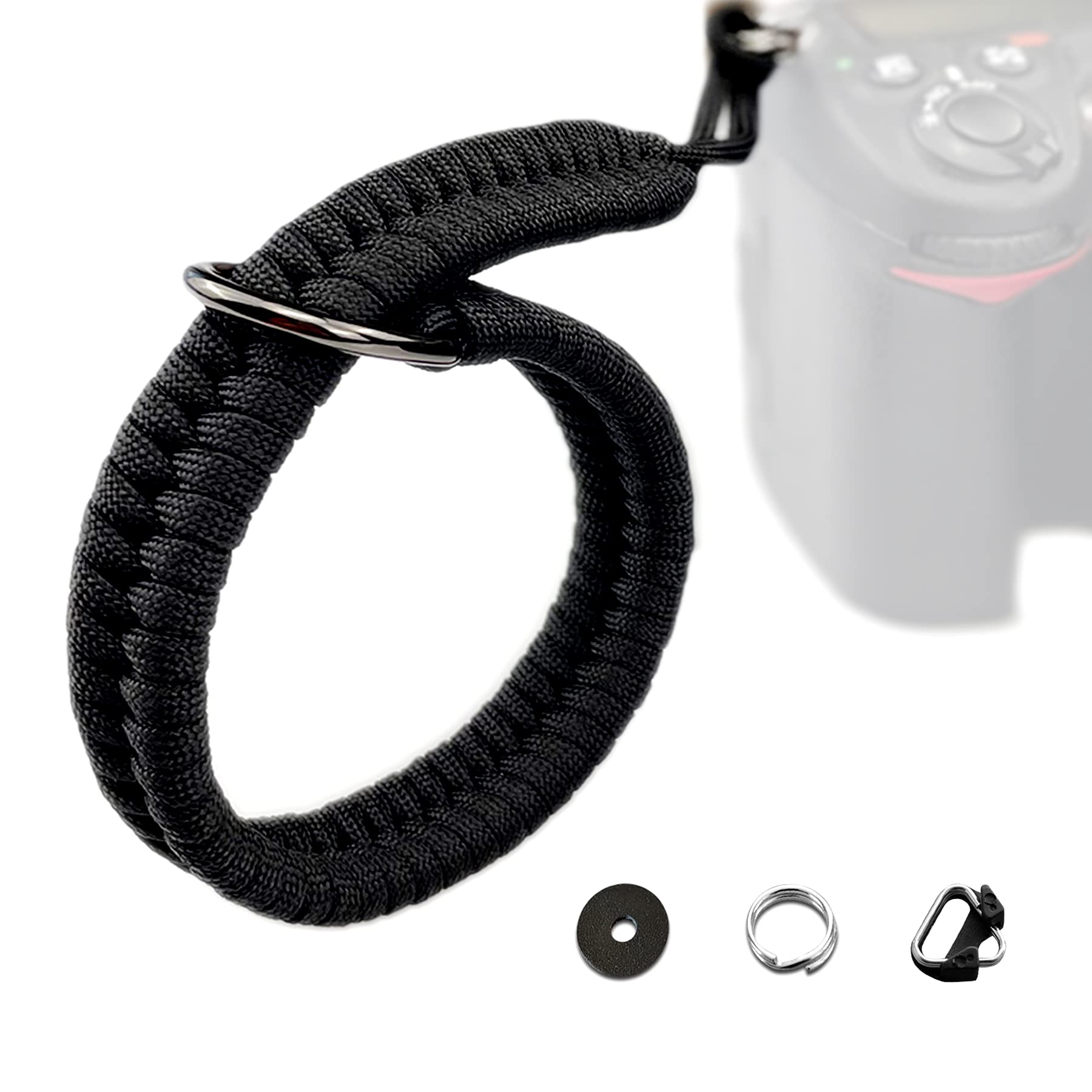 Dreamark Kamera Handschlaufe DSLR, Kameragurt aus Paracord 550 Schultergurt Kamera für Systemkamera Canon Sony Nikon Leica Panasonic Fuji Olympus DSLR SLR