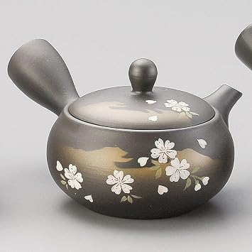 J-kitchens Tea Pottery Single Person Japanese Traditional Stylish Chic Easy to Use 280cc Deep Steaming/Basket Net Tea Strainer
