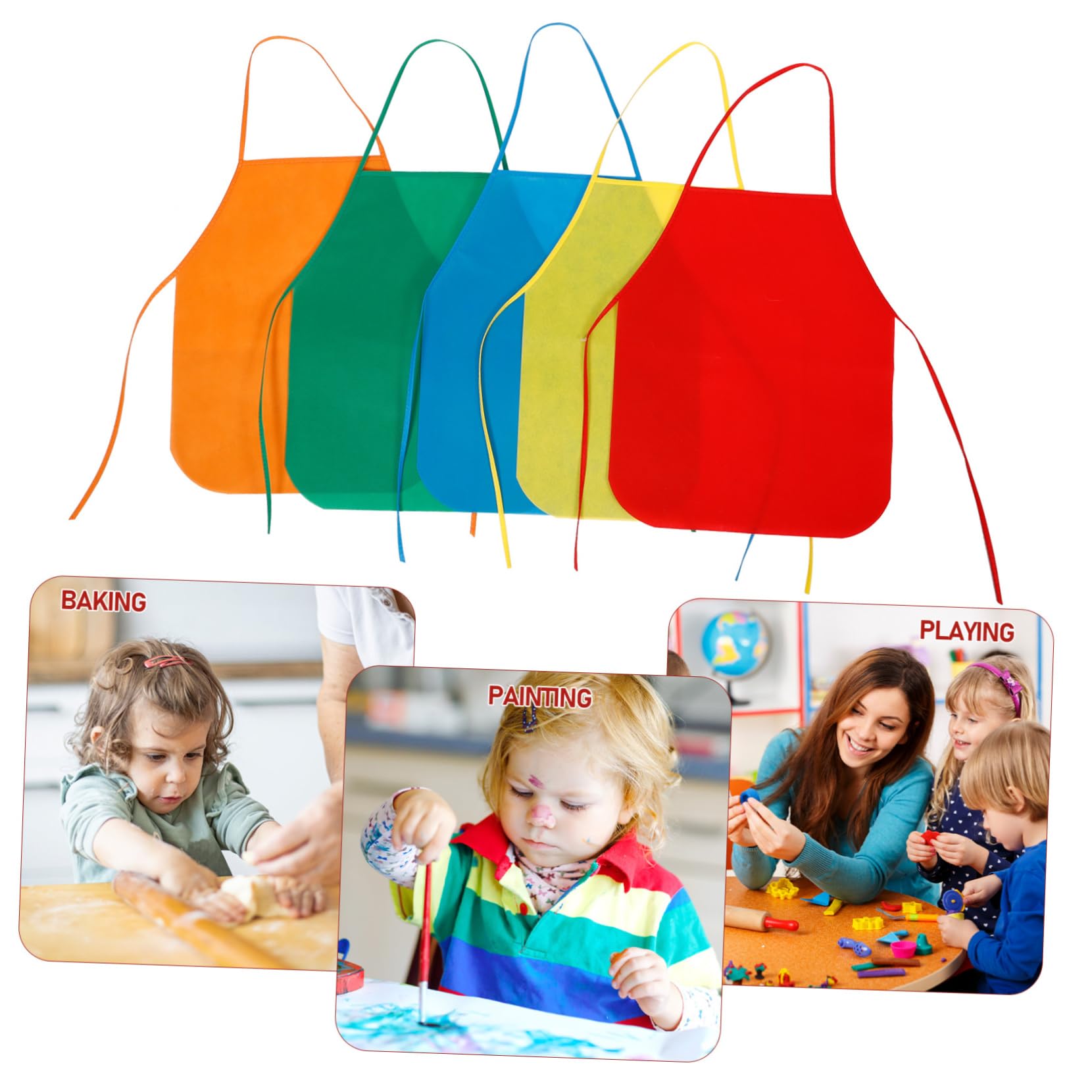 TOYANDONA grembiule fai da te per bambini Grembiuli per attività manuali grembiule grembiule da pittura bambini che disegnano grembiuli grembiule da disegno tessuto non tessuto