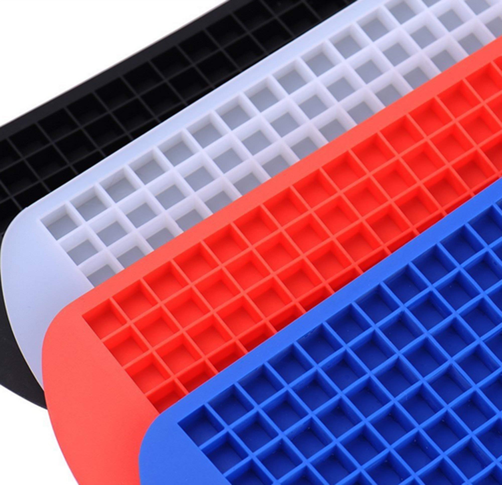 Kshavi Silicone 160 Small Ice Maker Tiny Ice Cube Trays Chocolate Mold Mould Maker for Kitchen Bar Party Drinks (4)