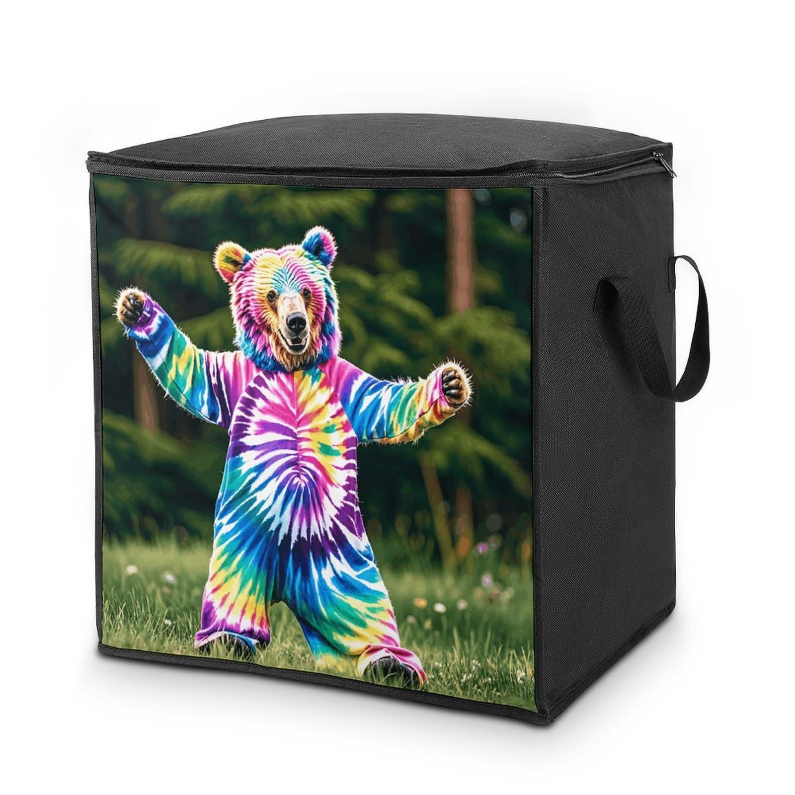Bolsa de almacenamiento de ropa tie-dye bolsas grandes de almacenamiento para mantas