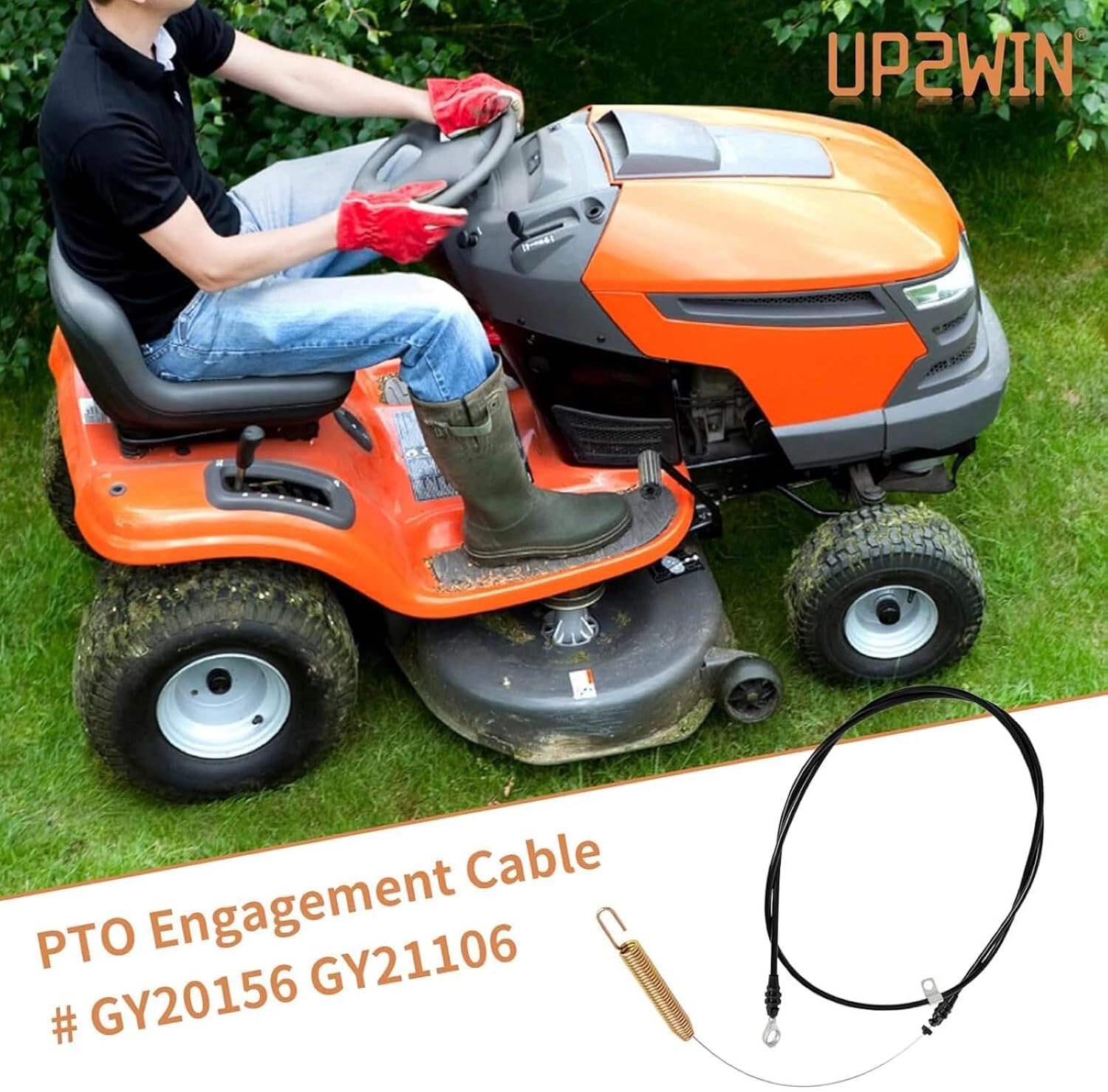 Lawn Mower Tractor PTO Engagement Cable for JD with 42" Deck Accessory new