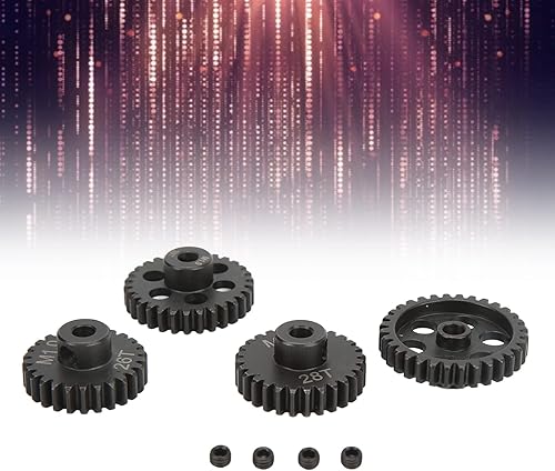 Miniatura 5 de Juego de piñones de coche RC 26T 28T 30T 32T M1 de metal RC motor de 0.197in para vehículos RC 18
