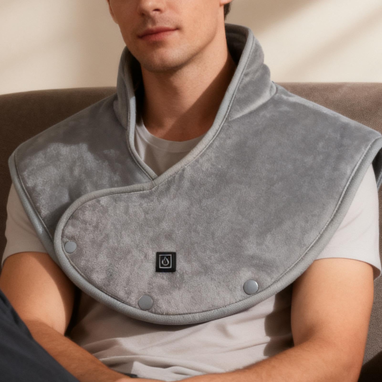 Cuscino riscaldante per spalla, scialle a 3 livelli con compressione