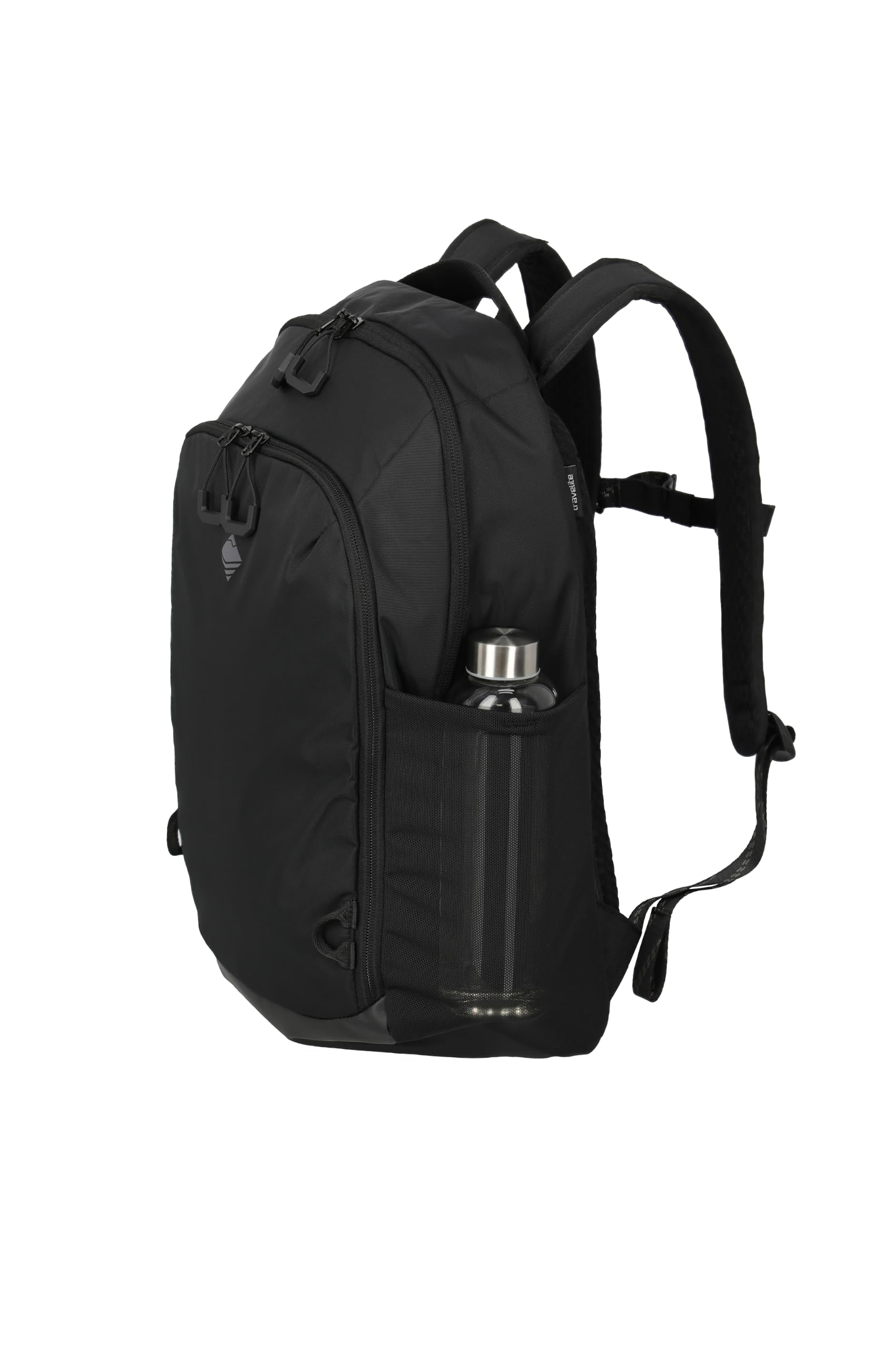 Travelite Rucksack VENTURE LINE Größe M, 22 Liter, Laptop bis 15,6 Zoll | Reiserucksack aus robustem Nylon mit Aufsteckfunktion, Handgepäck fürs Flugzeug, Daypack für Damen & Herren, Business & Uni