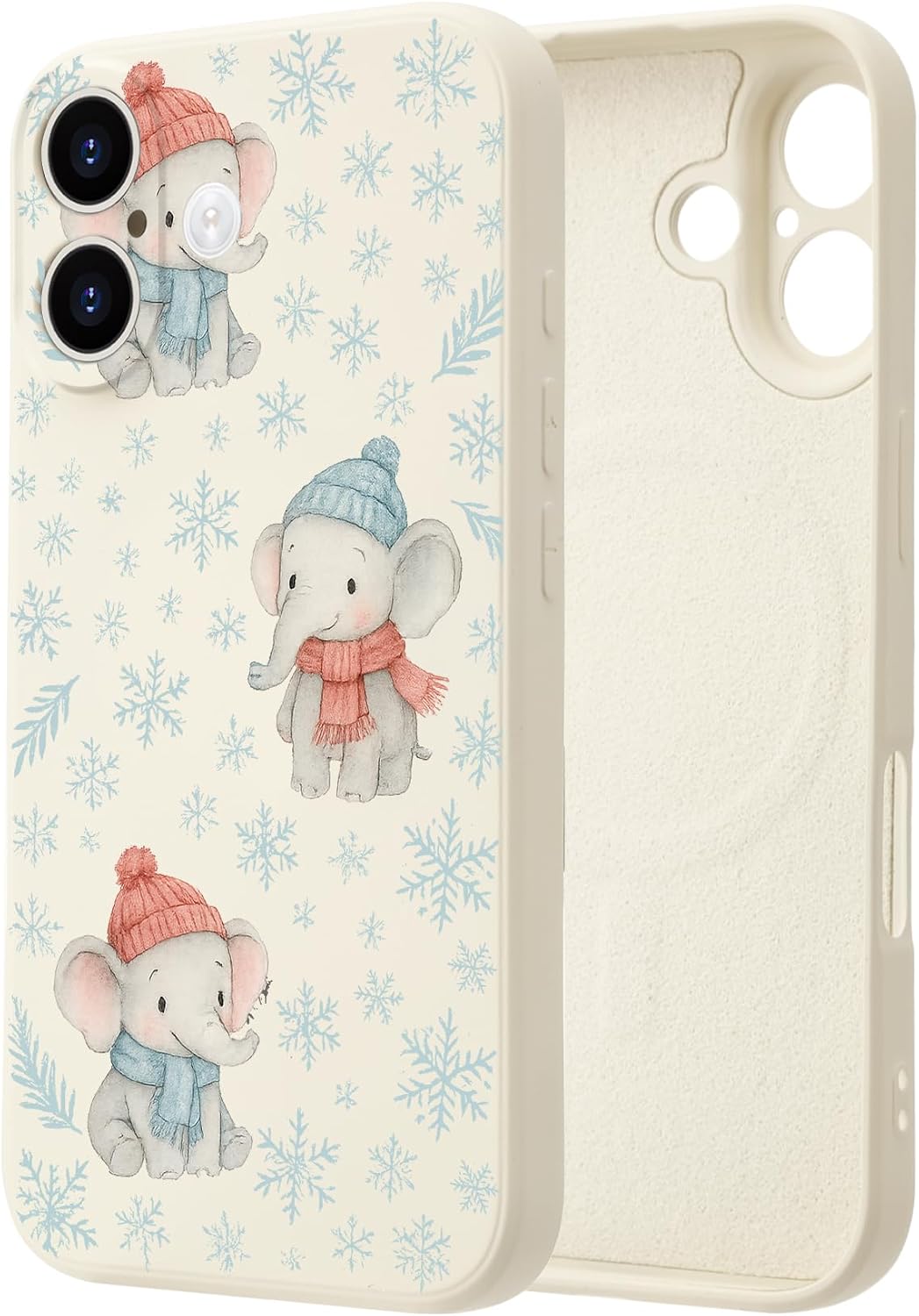 Cute Elephant Case for iPhone 13 6.1",Compatible with Magsafe,Full Camera Protection Magnetic Phone Case Liquid Silicone Shockproof Slim Protective Shell for Girls Women