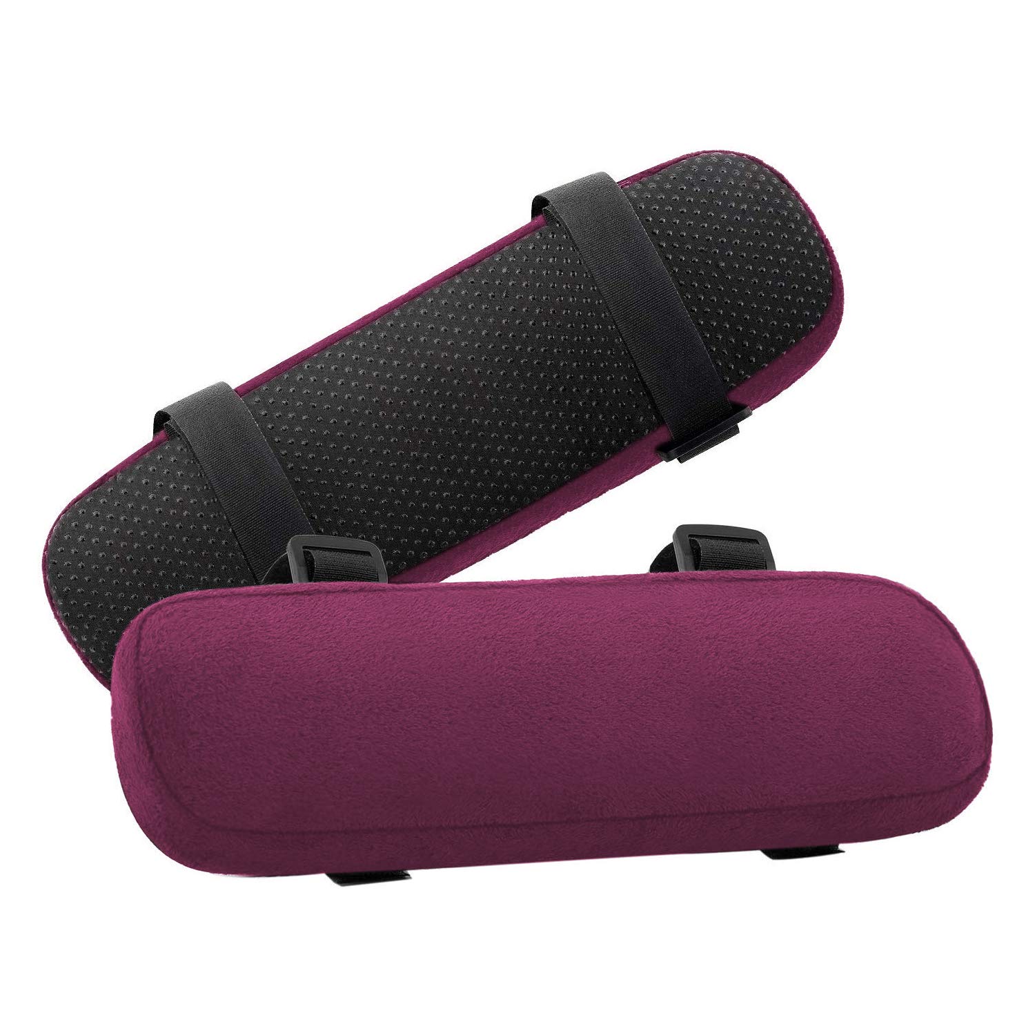 MOSISO Chair Armrest Pads (2 Pack), Memory Foam Home/Office Chair Arm Rest Covers Comfy Computer Gaming Elbow Cushion Removable Washable Elbow Support