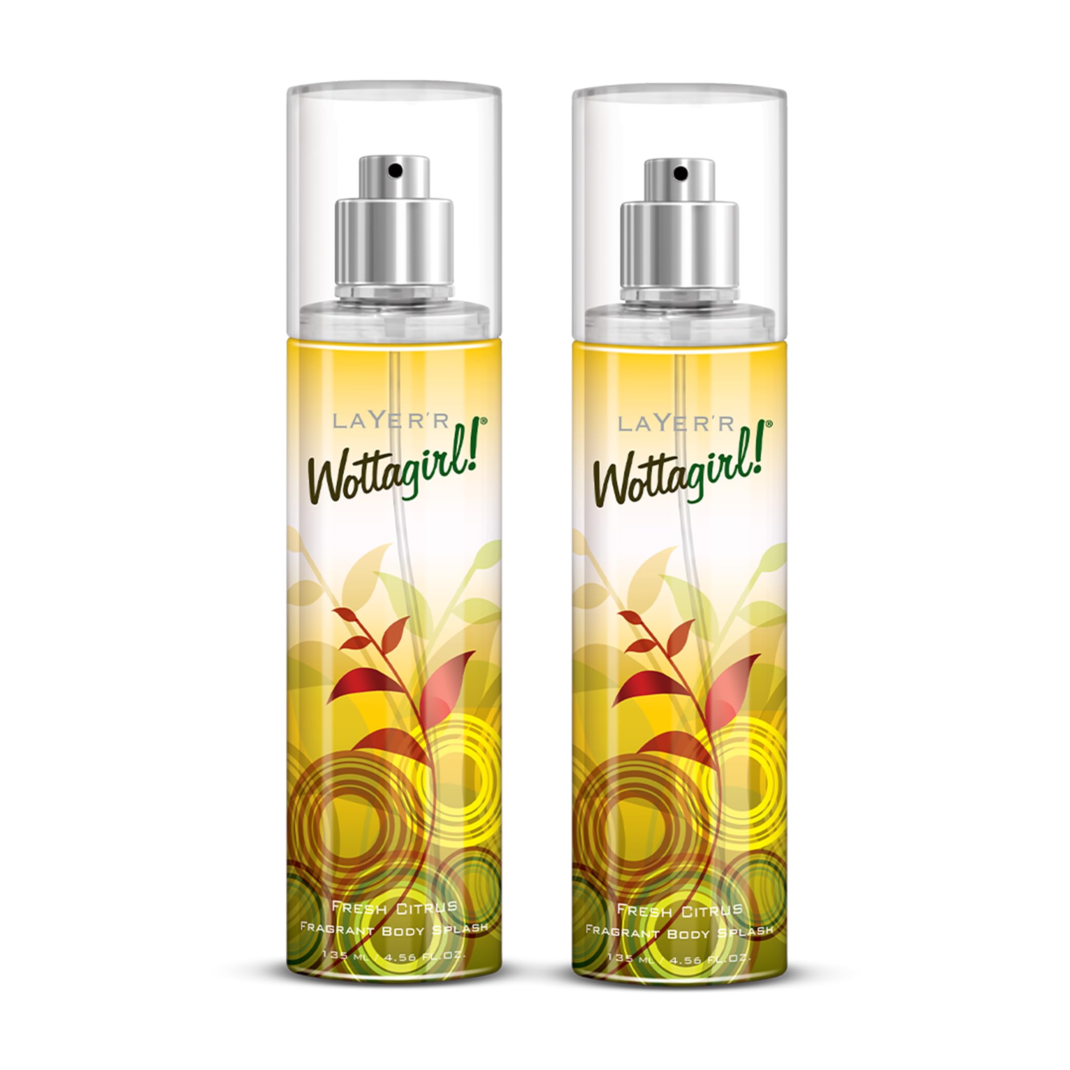 Layer'r Women WottaGirl Fresh Citrus Fragrant Body Splash | Long Lasting Liquid Fragrance (135Ml) (Pack Of 2)-image-31