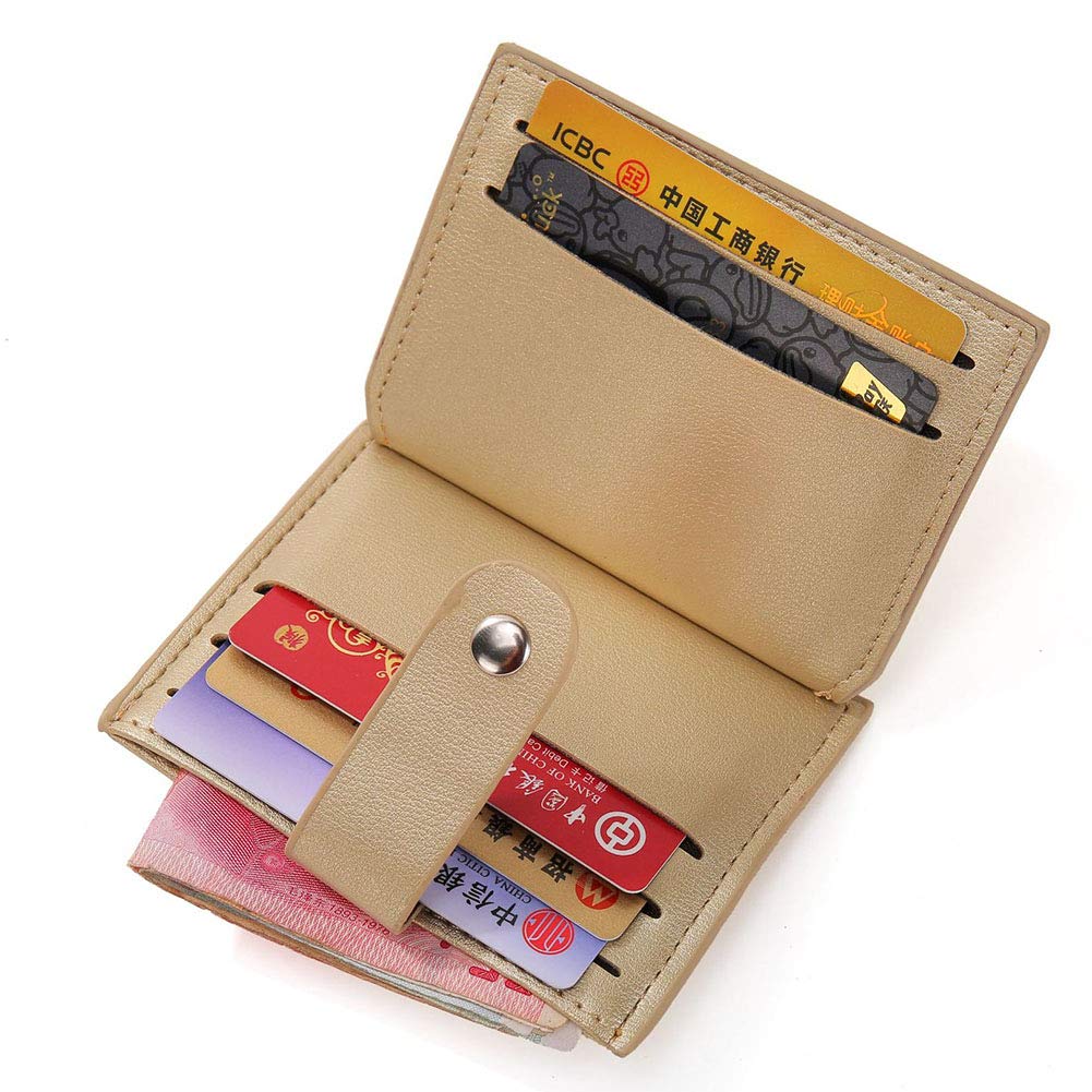 Portafoglio Uomo In Pelle PU – Sottile, Grande Capacità, Con Portamonete Cerniera E 7 Scomparti Carte, Marrone, Dimensioni 11,5x9,5x3 Cm - 2