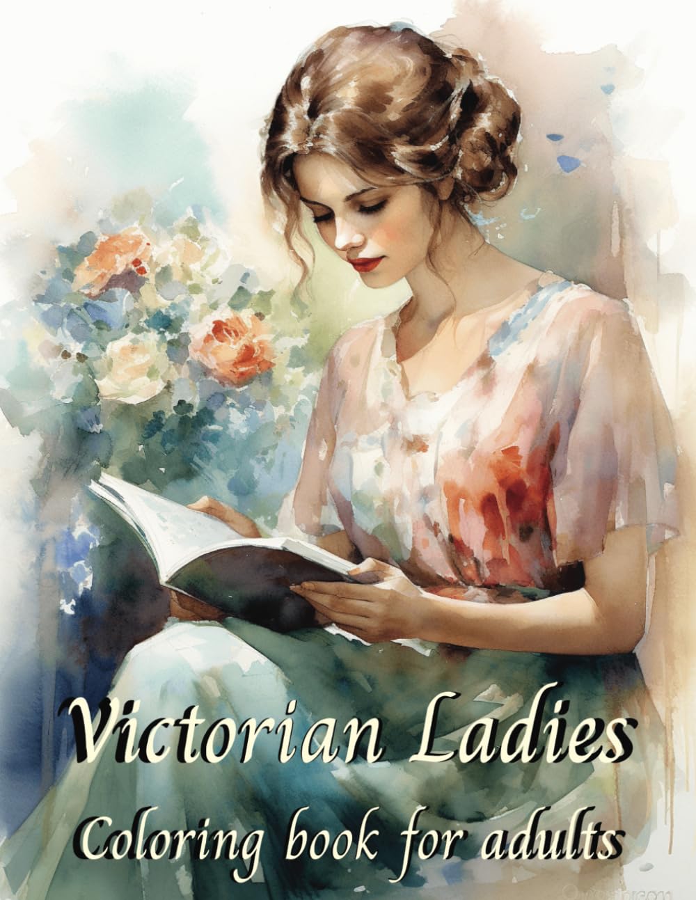 Victorian Ladies: Immerse yourself in Elegant Vintage Victorian Scenes, with captivating illustrations of victorian ladies reading. (Coloring Books for Adults, Seniors, Teens & Kids)