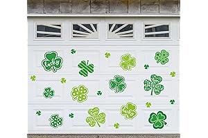 St. Patrick's Day Garage Door Magnets: Shamrock Lucky Clovers