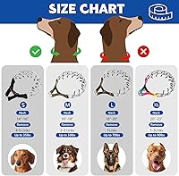 Vista 6 de Supet Prong Collar for Dogs, Adjustable Dog Choke Collar Adjustable Dog Pinch Collar with Quick Release Buckle for Small Medium Large Dogs(Packed